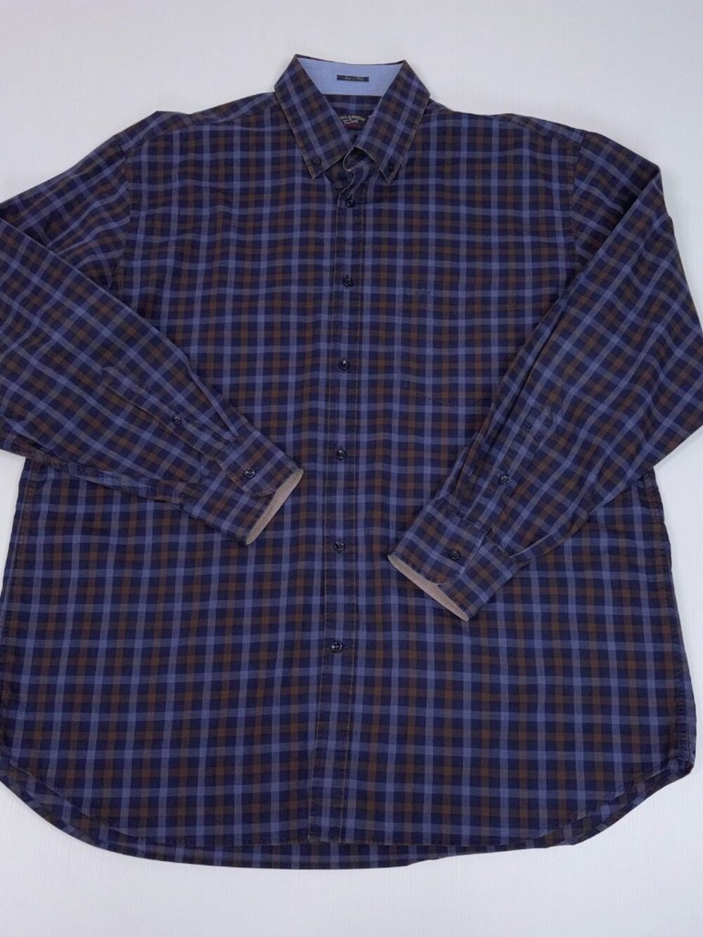 PAUL & SHARK men's long-sleeved plaid shirt XL